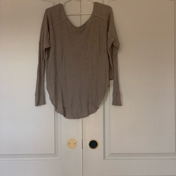Gray baggy long sleeve shirt - Picture 2 of 4